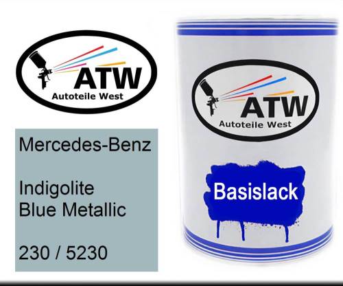 Mercedes-Benz, Indigolite Blue Metallic, 230 / 5230: 500ml Lackdose, von ATW Autoteile West.